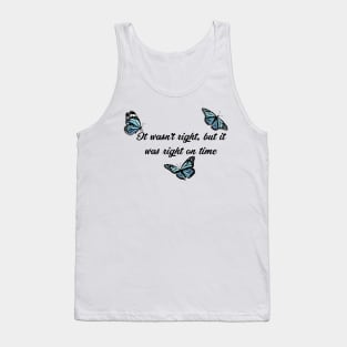 Right On Time Blue Butterflies Tank Top